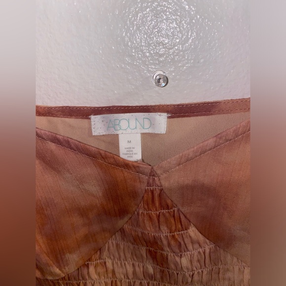 Abound size medium pink smocked long sleeve top - Picture 4 of 4